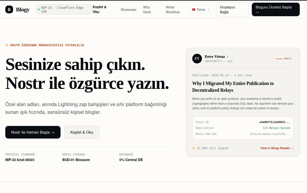 Yeni bir blog platformu!